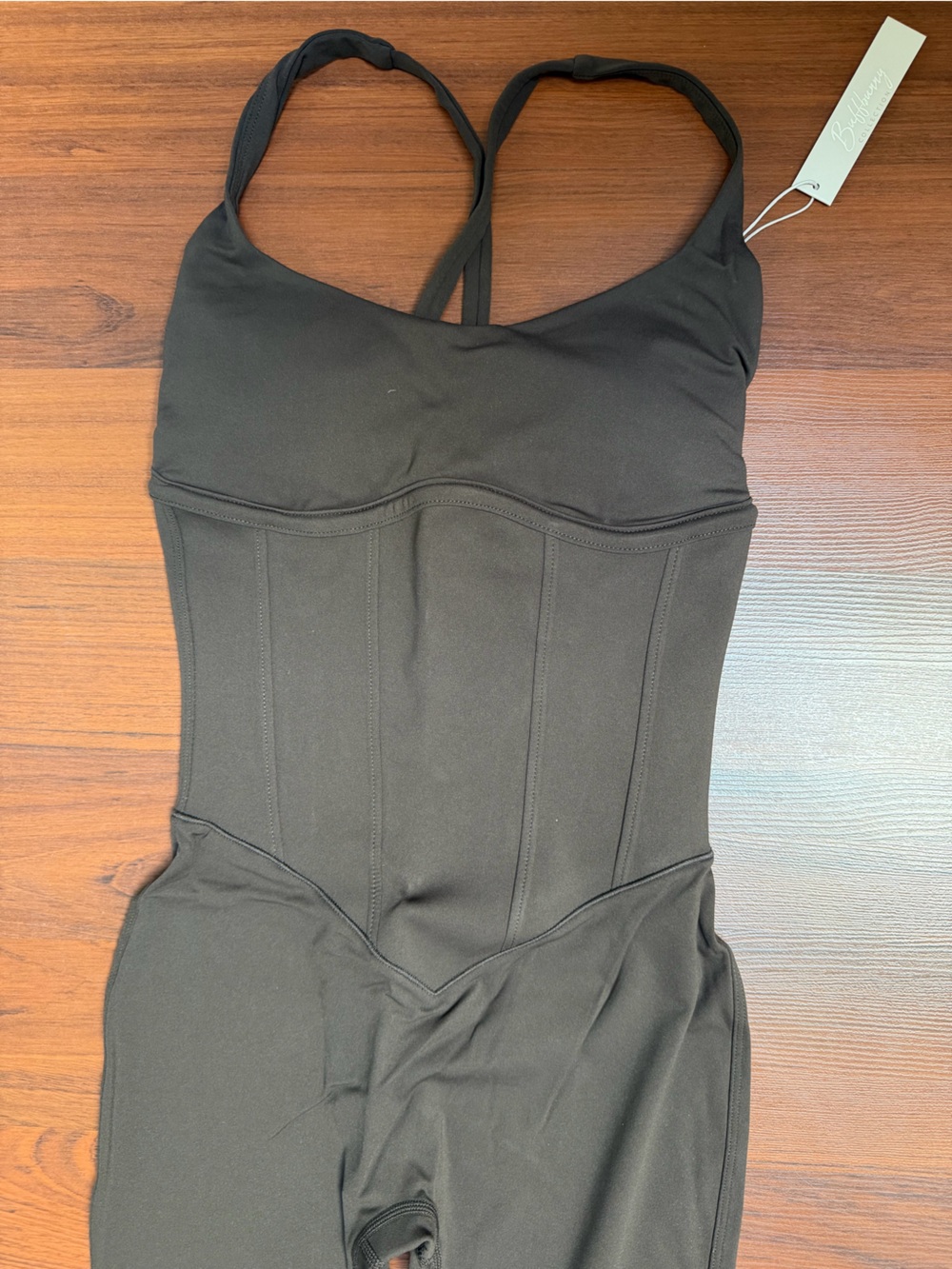 NWT Buffbunny Brown Corset Jumpsuit - Picture 2 of 4